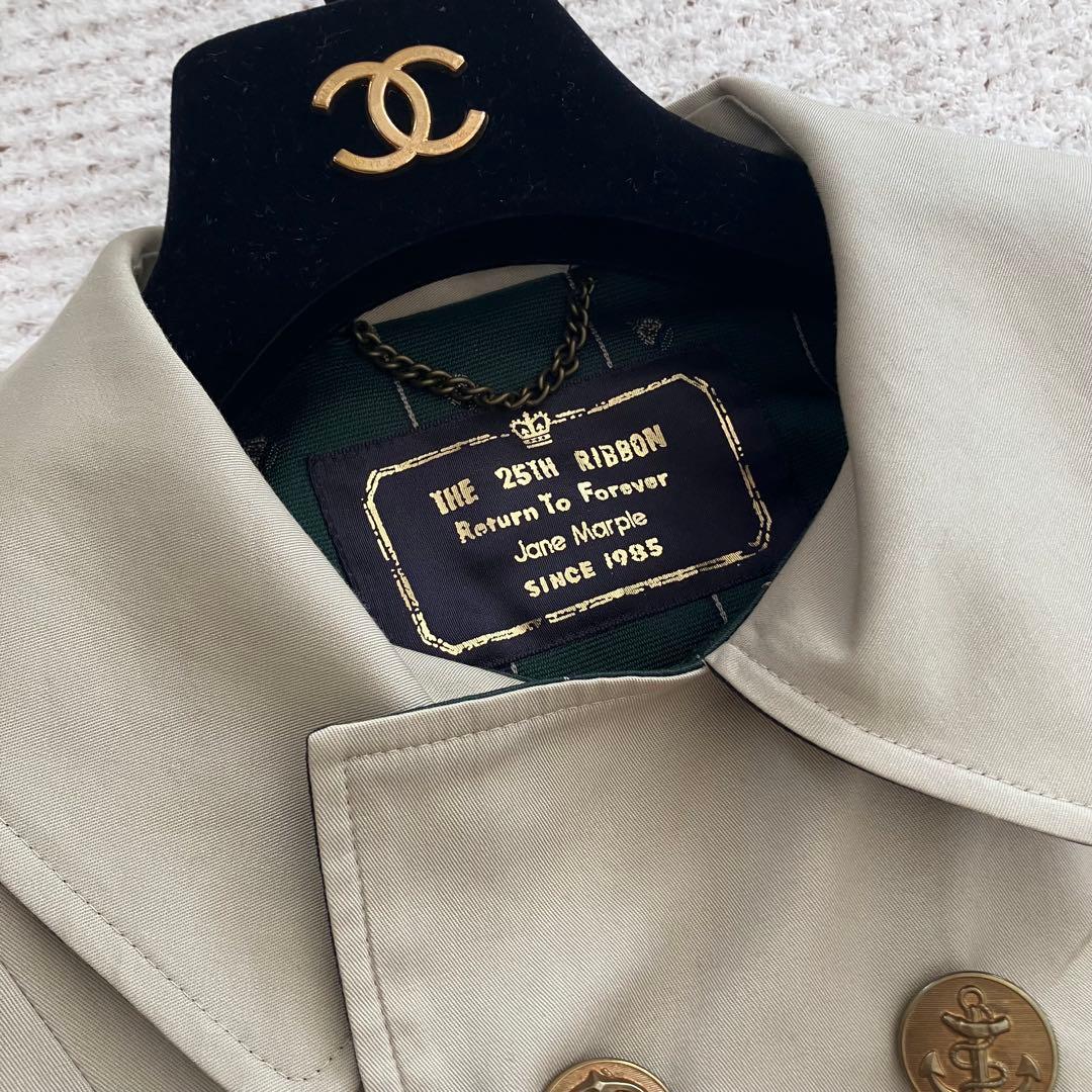 ジェーンマープル　希少　25周年記念リバーシブルトレンチコート　ダブルブレスト