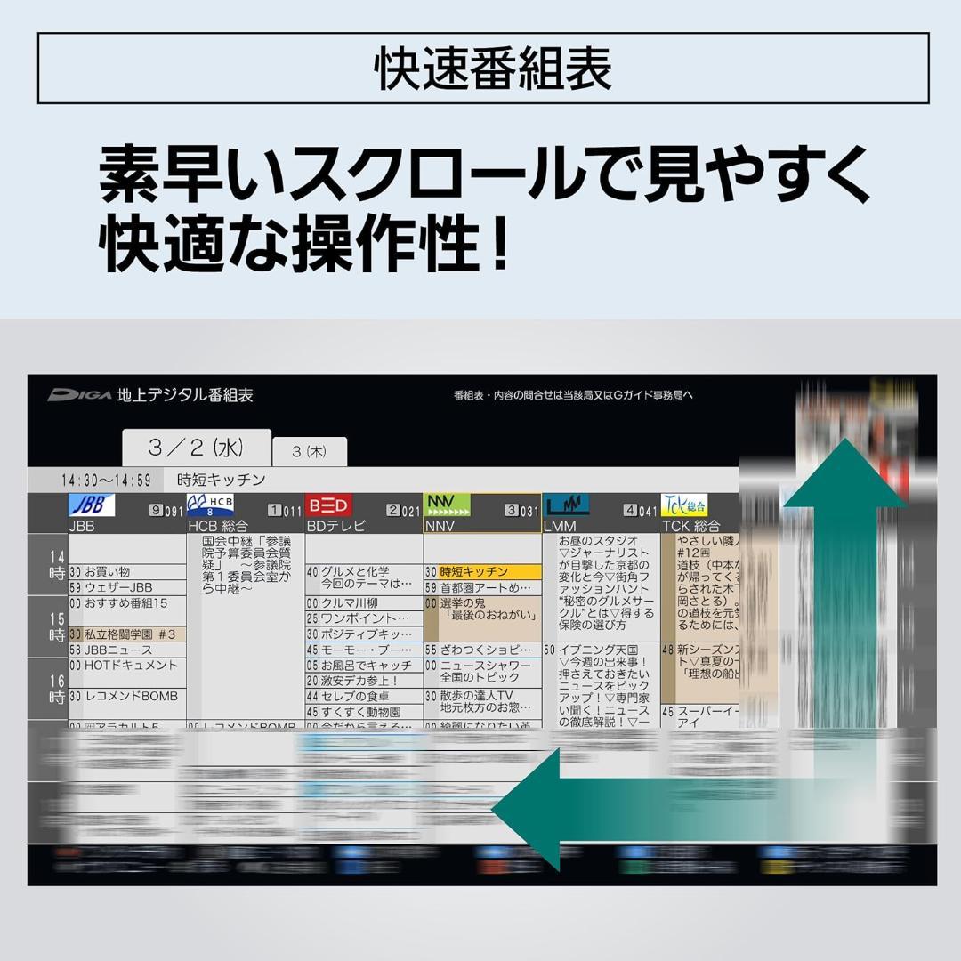 パナソニック ブルーレイレコーダー 4Ｋ ディーガ DMR-4TS204S