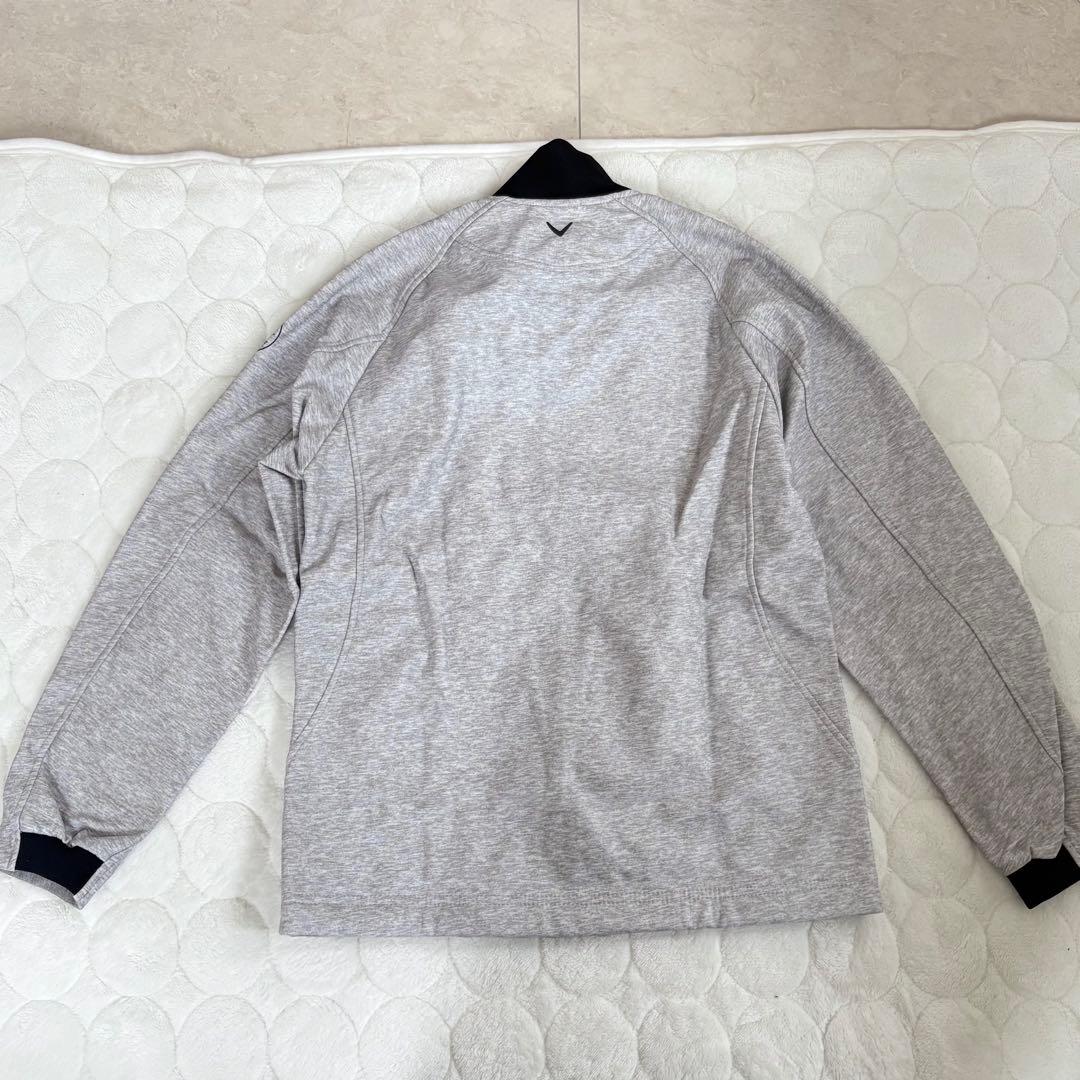 キャロウェイ メンズ ゴルフウェア ラミネート スウエットフルジップブルゾン M