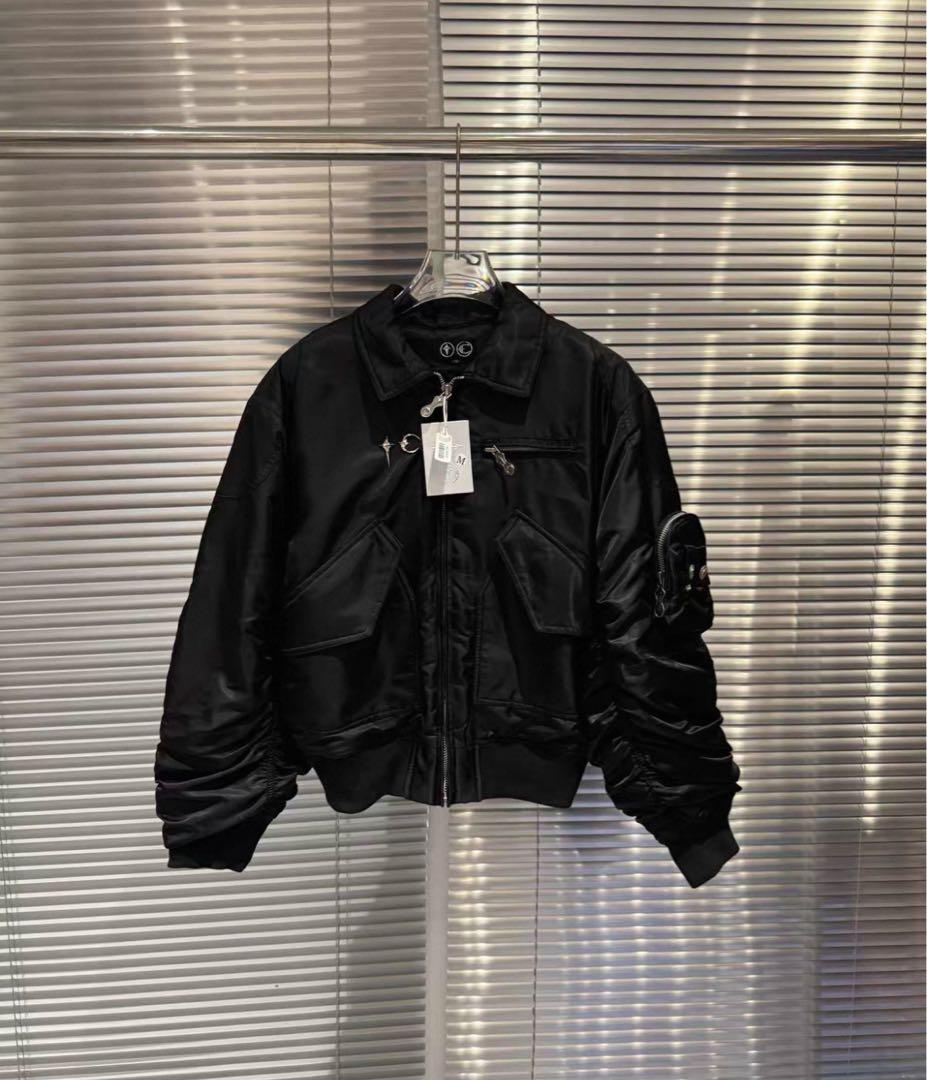 即日発送‼️ ブラック ボンバージャケット thug club