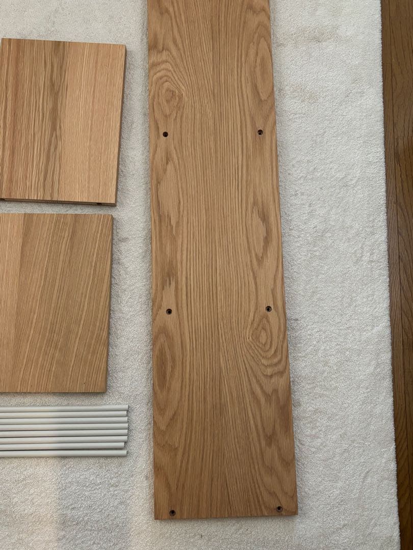 無印良品　スタッキングシェルフ・追加３段・オーク材