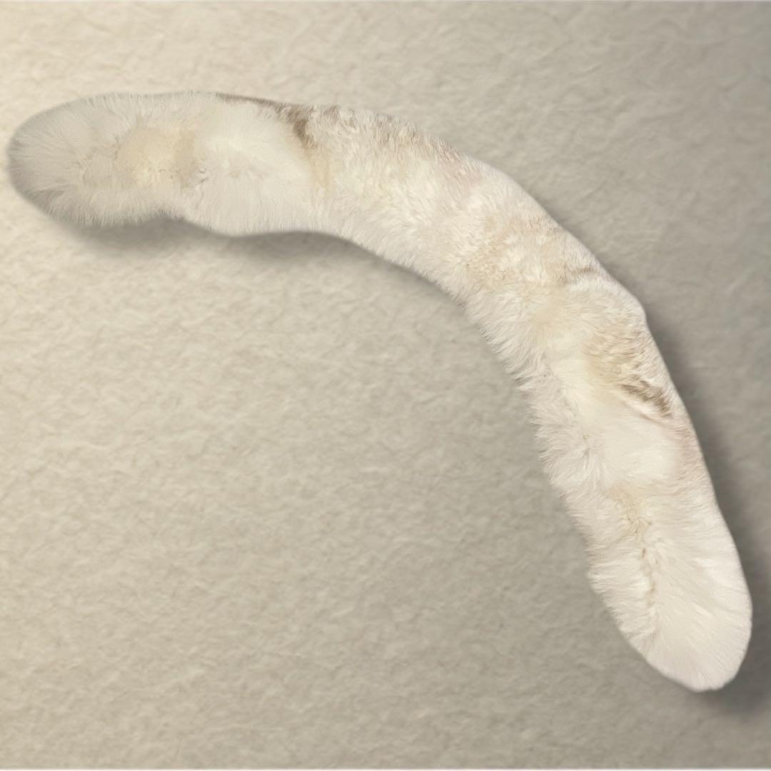 SAGA FOX　フォックスファー ティペット　ホワイト系　ストール　ふわふわ