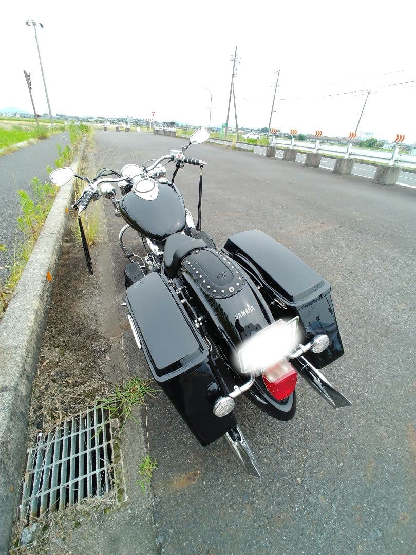 ドラッグスタ1100ー　DS1100　ロングバズーカフィッシュテールマフラー
