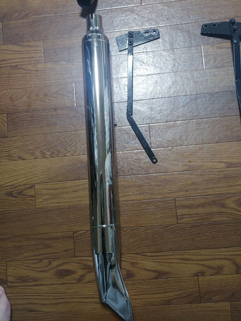 ドラッグスタ1100ー　DS1100　ロングバズーカフィッシュテールマフラー