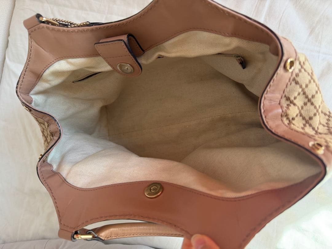 Gucci ダイヤモンドパターン トートバッグ