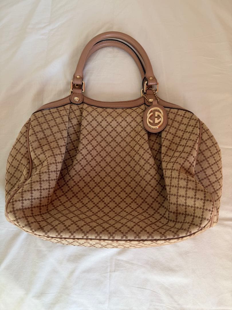 Gucci ダイヤモンドパターン トートバッグ