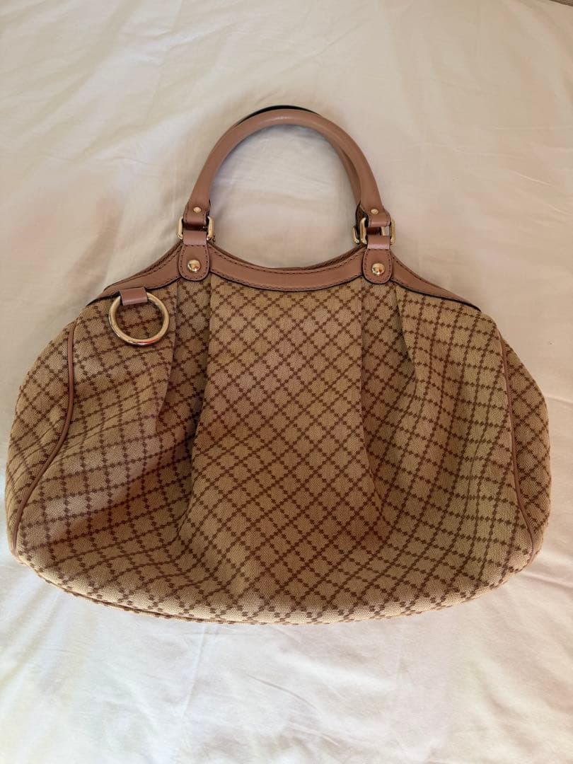 Gucci ダイヤモンドパターン トートバッグ