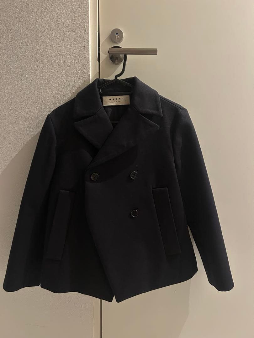 MARNI ネイビー ピーコート 40