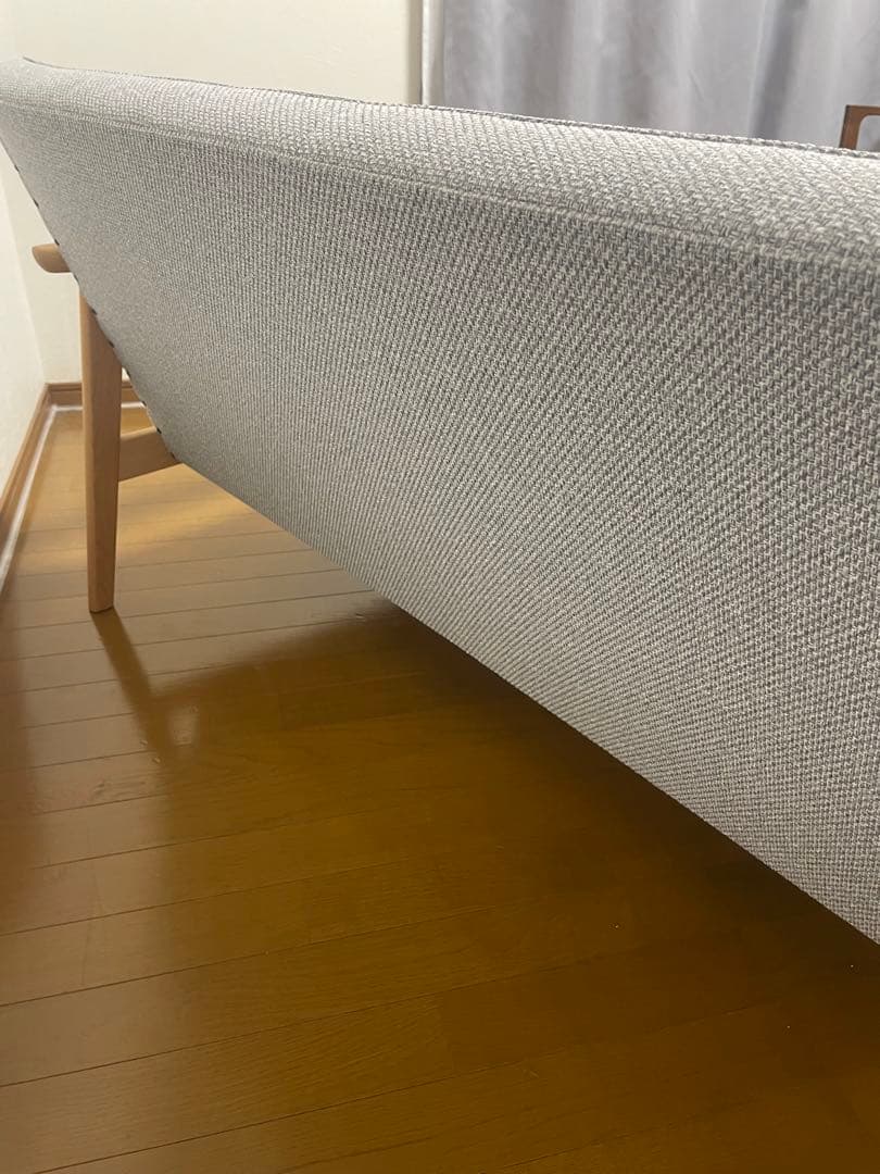 カリモク60 Kチェア 2シーター　ミストグレー