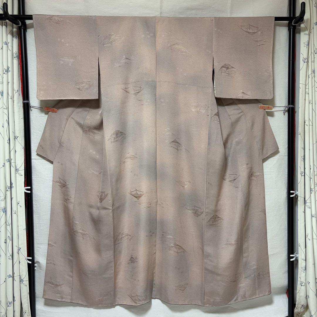 ヨ*ー様 正絹　色無地　フルセット　袷　卒業式　入学式　七五三　オ-24