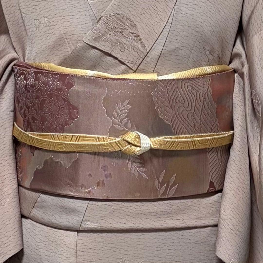 ヨ*ー様 正絹　色無地　フルセット　袷　卒業式　入学式　七五三　オ-24