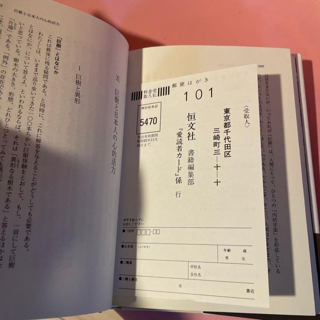 巨樹の民俗学 牧野和春　初版、帯付き　コレクター本