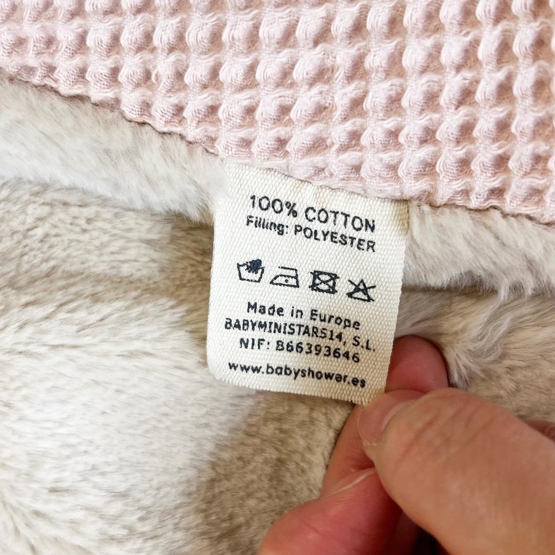 美品 Babyshower くま耳 おくるみ 防寒 フットマフ ピンク