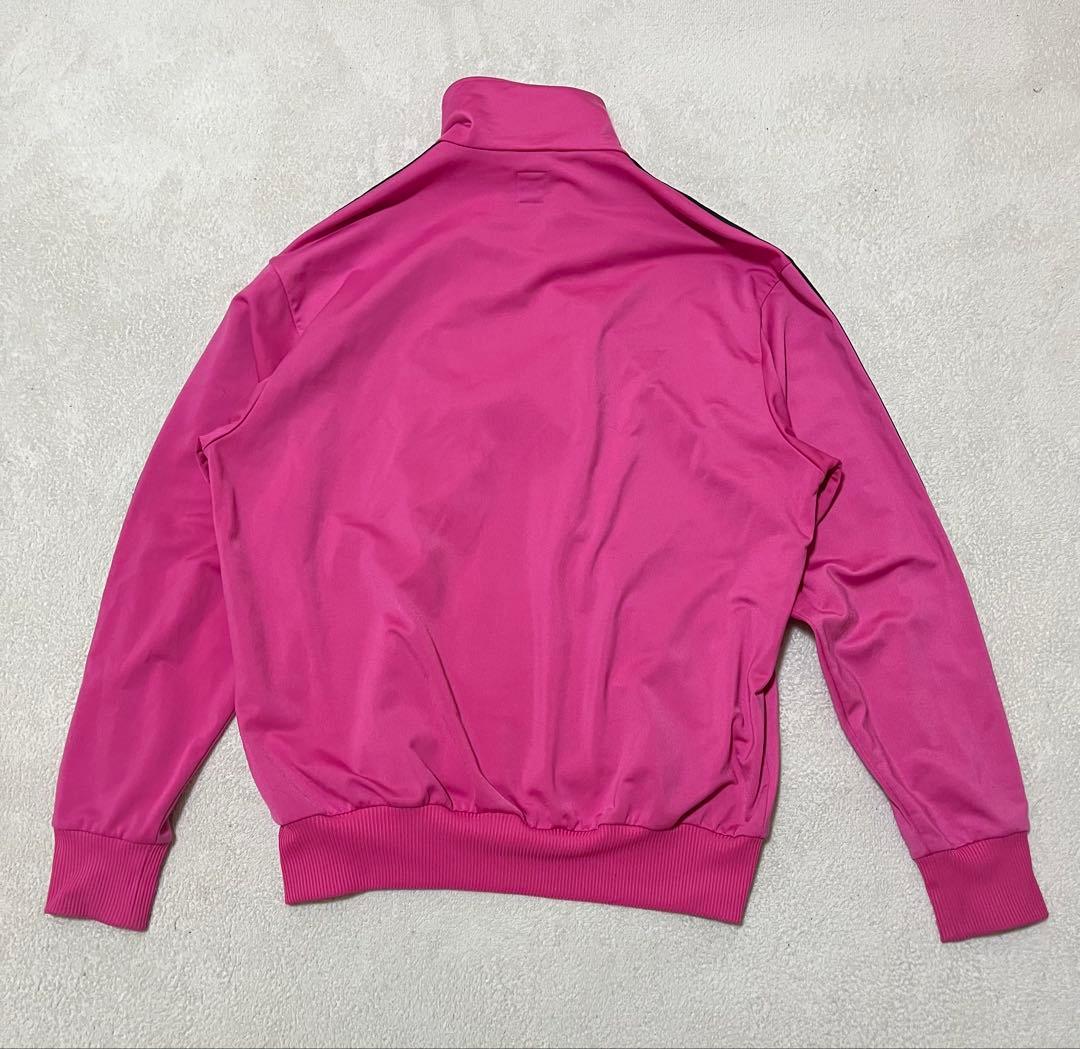 色◎ 00s adidas トラックジャケット　ピンク　XL ファイヤーバード