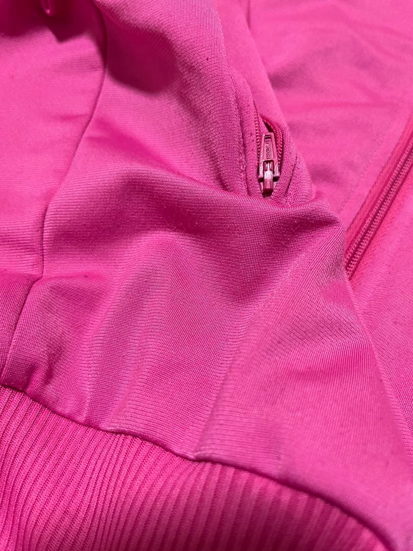 色◎ 00s adidas トラックジャケット　ピンク　XL ファイヤーバード