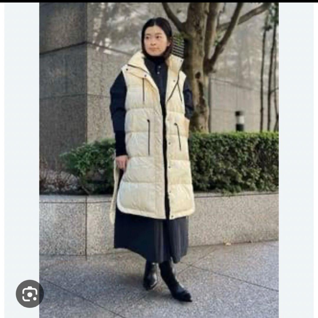 le phil パッフィー ダウン ベスト ジレ アイボリー