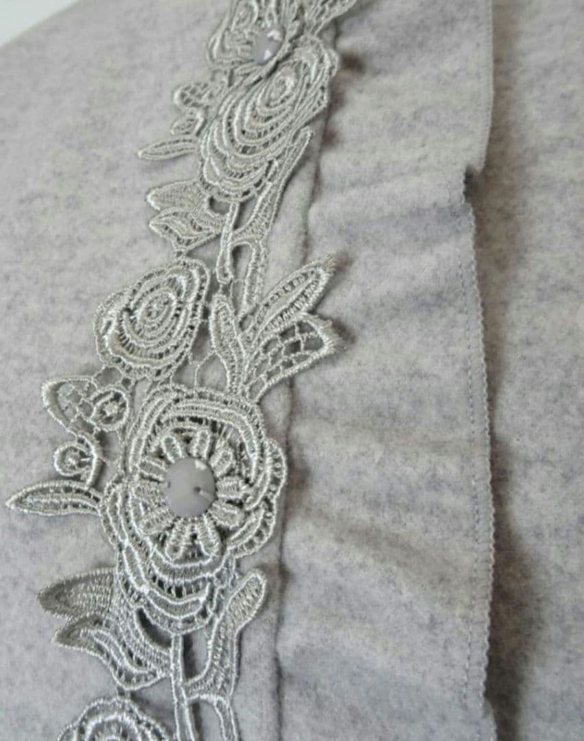 おんぷSALE スーパービューティー今季 ショートコート　グレー44