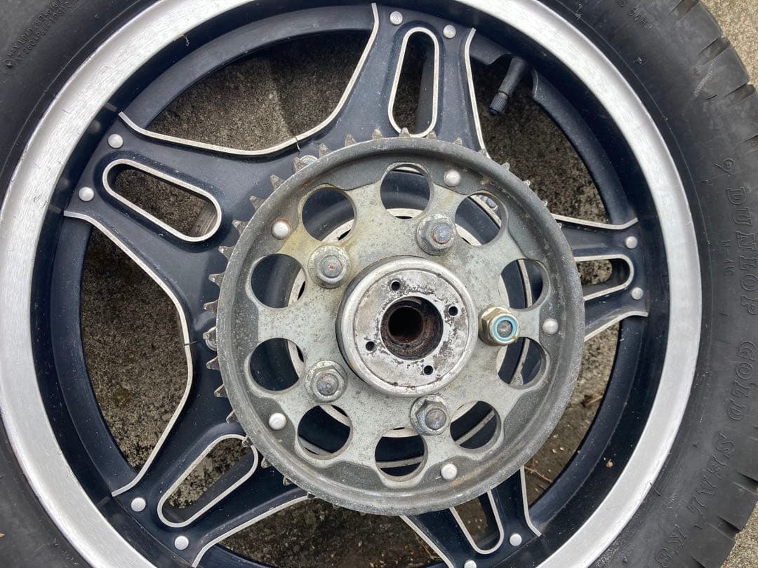 ホンダ CB750F-B 裏コムスターホイール前後セット