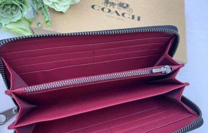 新品未使用コーチ長財布馬車レインボーロゴブラックレディースメンズ送料無料即日発送