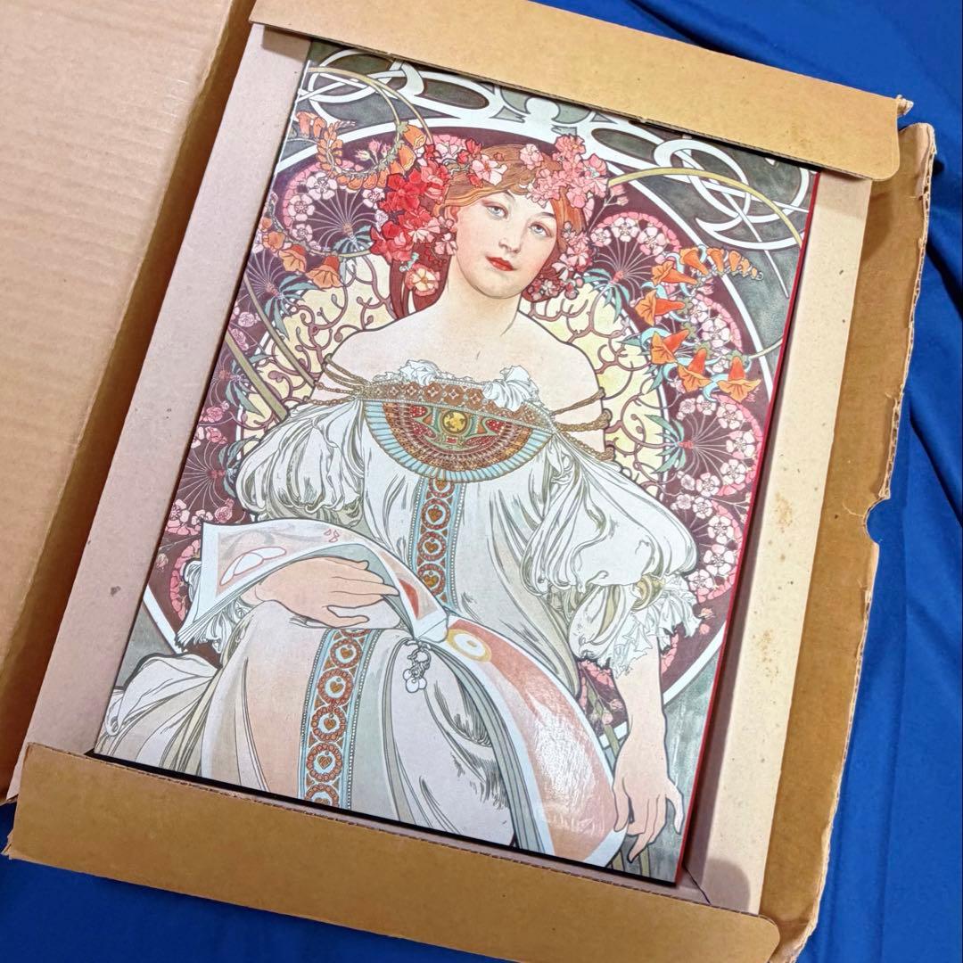 アルフォンス・ミュシャ 画集「Alphonse Mucha」額装版3葉付