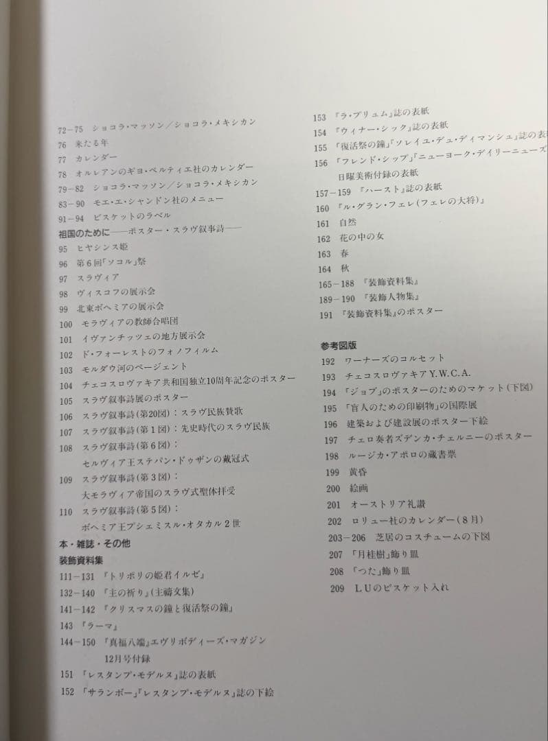 アルフォンス・ミュシャ 画集「Alphonse Mucha」額装版3葉付