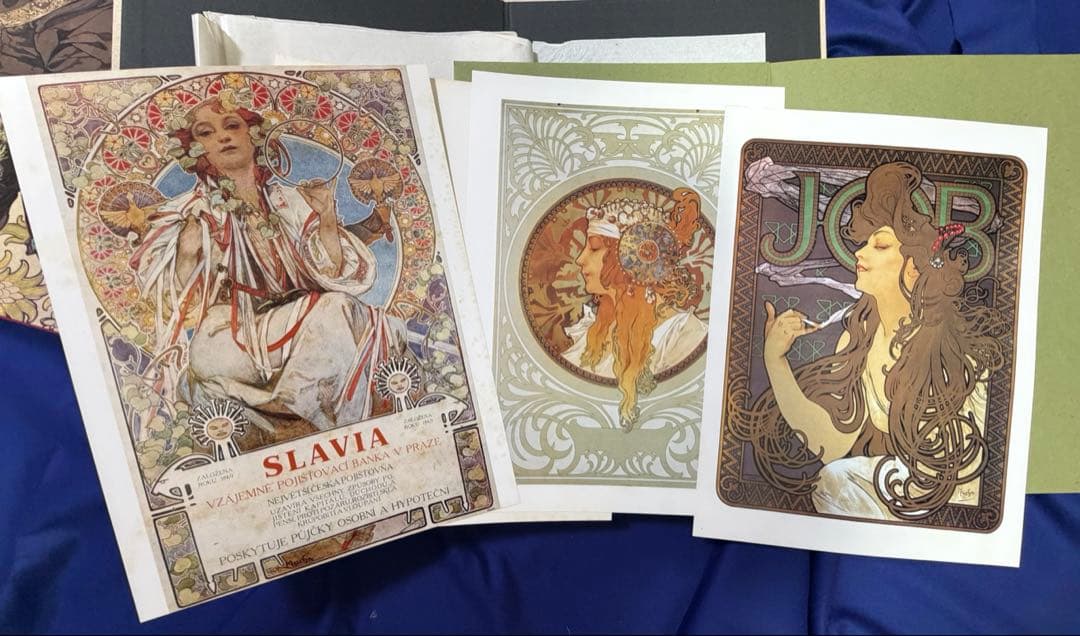 アルフォンス・ミュシャ 画集「Alphonse Mucha」額装版3葉付