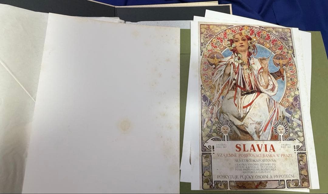 アルフォンス・ミュシャ 画集「Alphonse Mucha」額装版3葉付