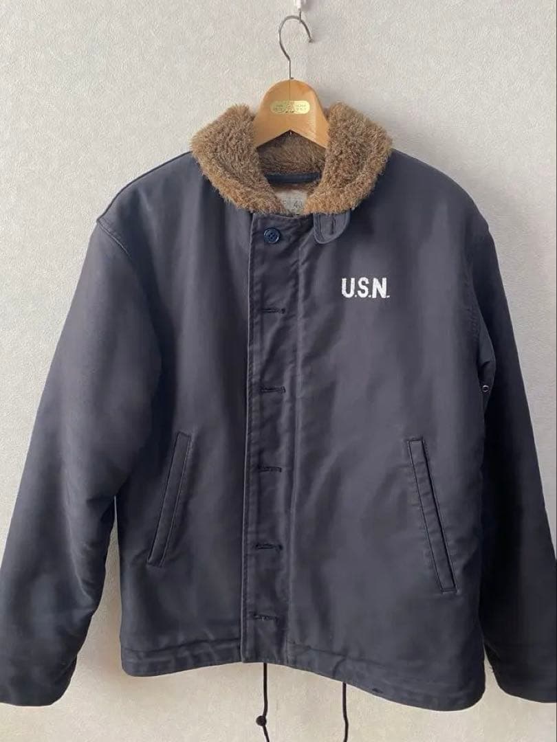 HOUSTON(ヒューストン) N-1 デッキジャケット 40 バックステンシル