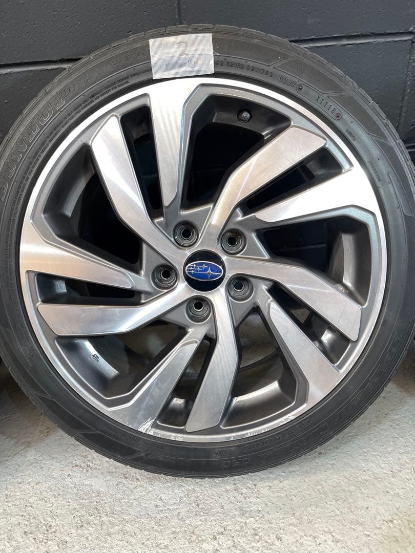 【手渡し限定】スバルVMレヴォーグ後期純正18インチホイールタイヤ付き4点セット