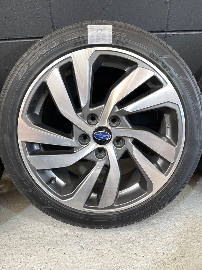【手渡し限定】スバルVMレヴォーグ後期純正18インチホイールタイヤ付き4点セット