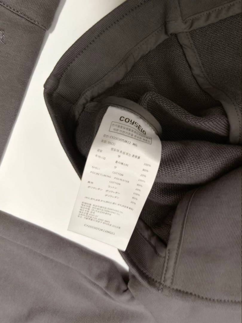 Coyseio ダークグレー ボタン付きジャケット