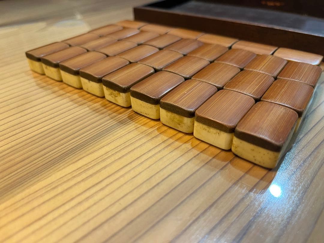 【象牙調】麻雀牌セット 昭和レトロ　希少　骨董【骨】