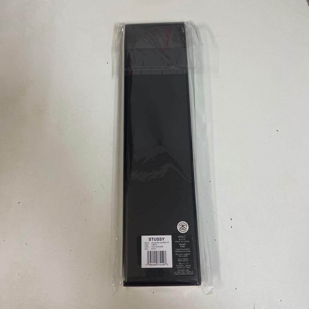 STUSSY JACQUARD LEOPARD TIE レオパード