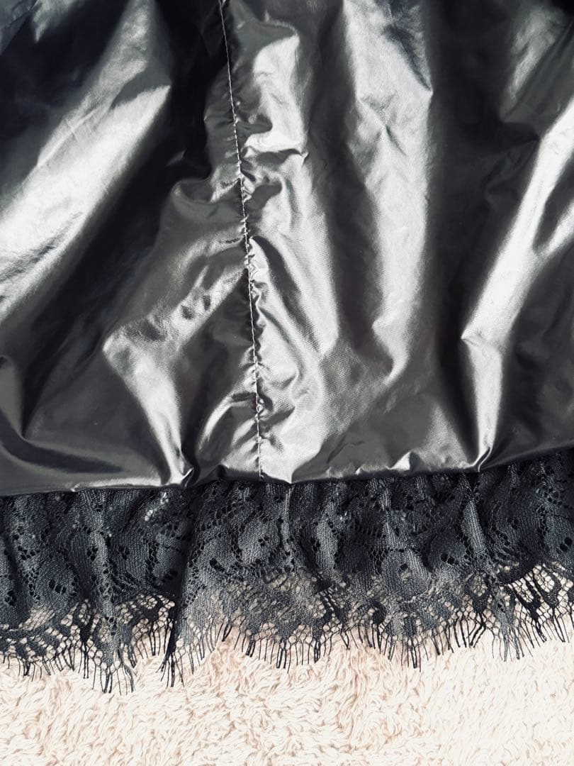 スーパービューティー ブラックダウンベスト レース