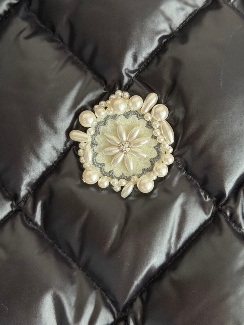 スーパービューティー ブラックダウンベスト レース