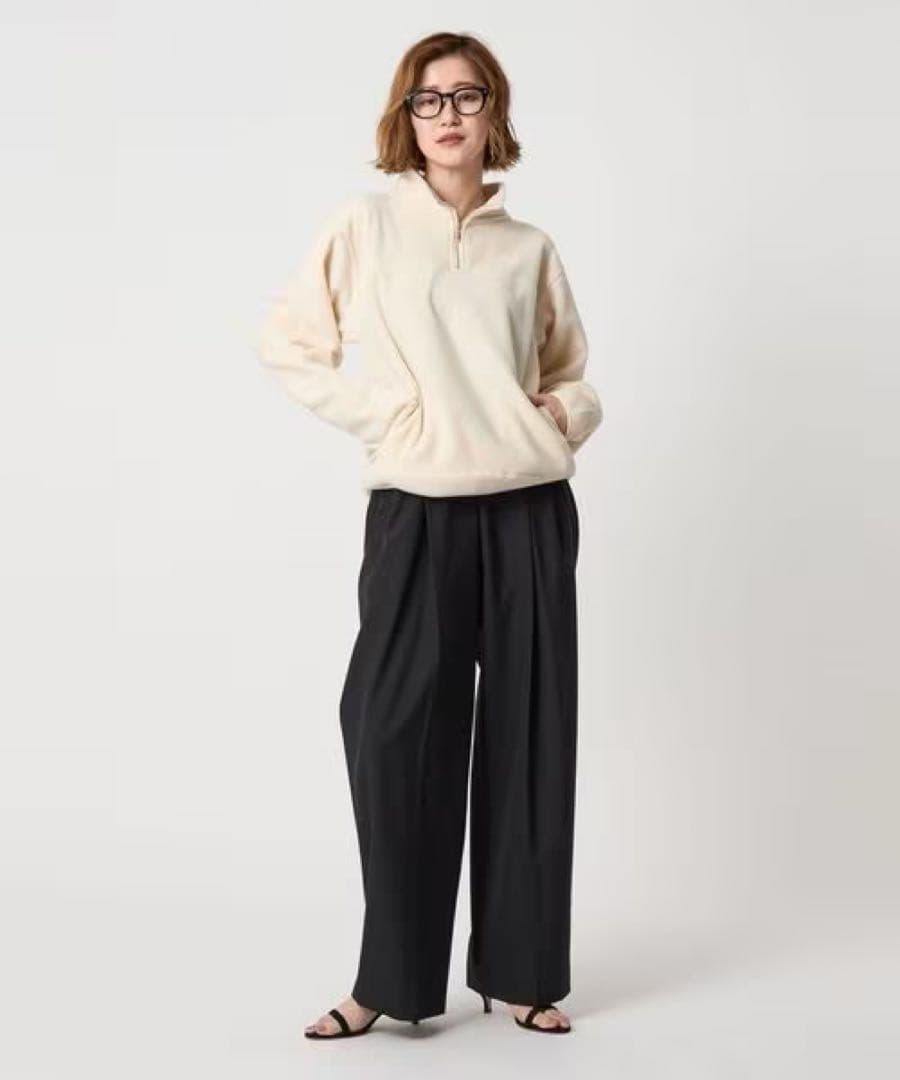 【新品未使用タグ付き】CONTE コンテ　ハーフジップ フリース トレーナー