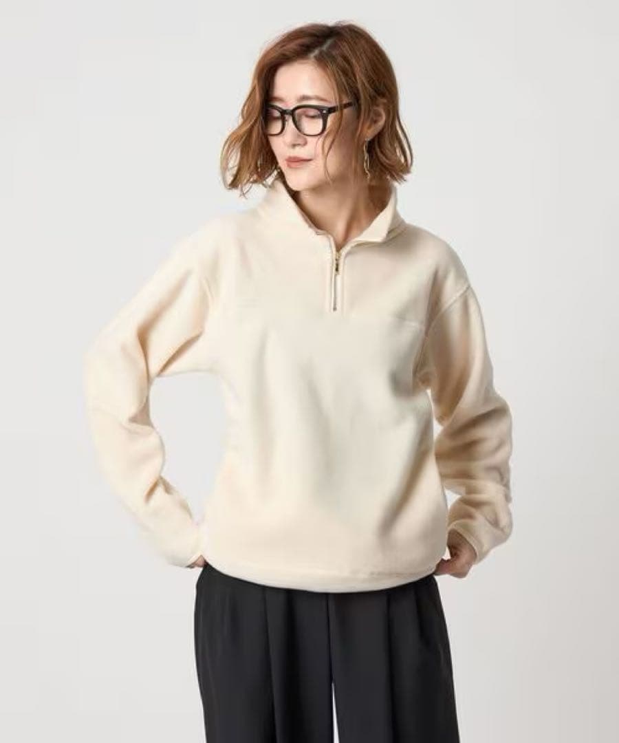 【新品未使用タグ付き】CONTE コンテ　ハーフジップ フリース トレーナー