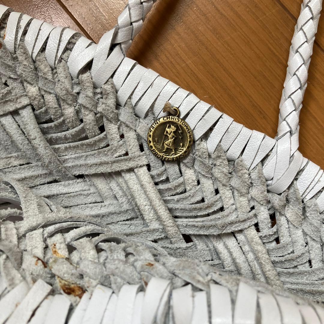 ドラゴン dragon メッシュバッグ ホワイト hug o war レザー