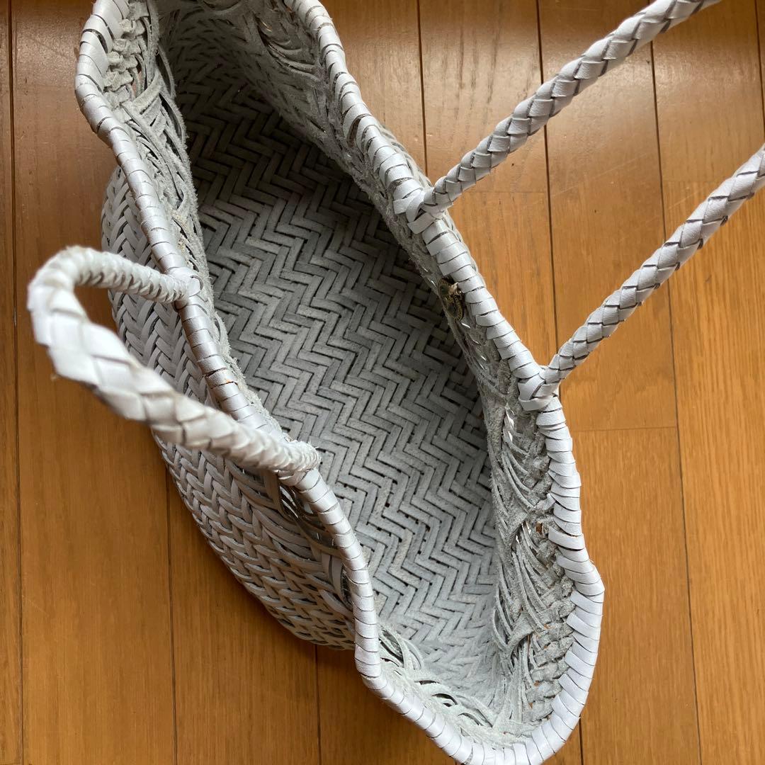 ドラゴン dragon メッシュバッグ ホワイト hug o war レザー