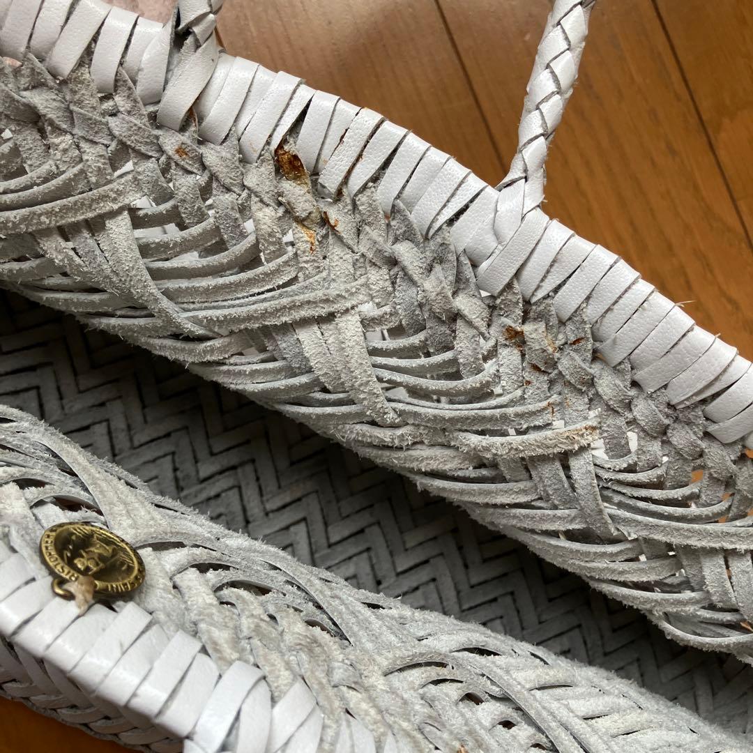 ドラゴン dragon メッシュバッグ ホワイト hug o war レザー