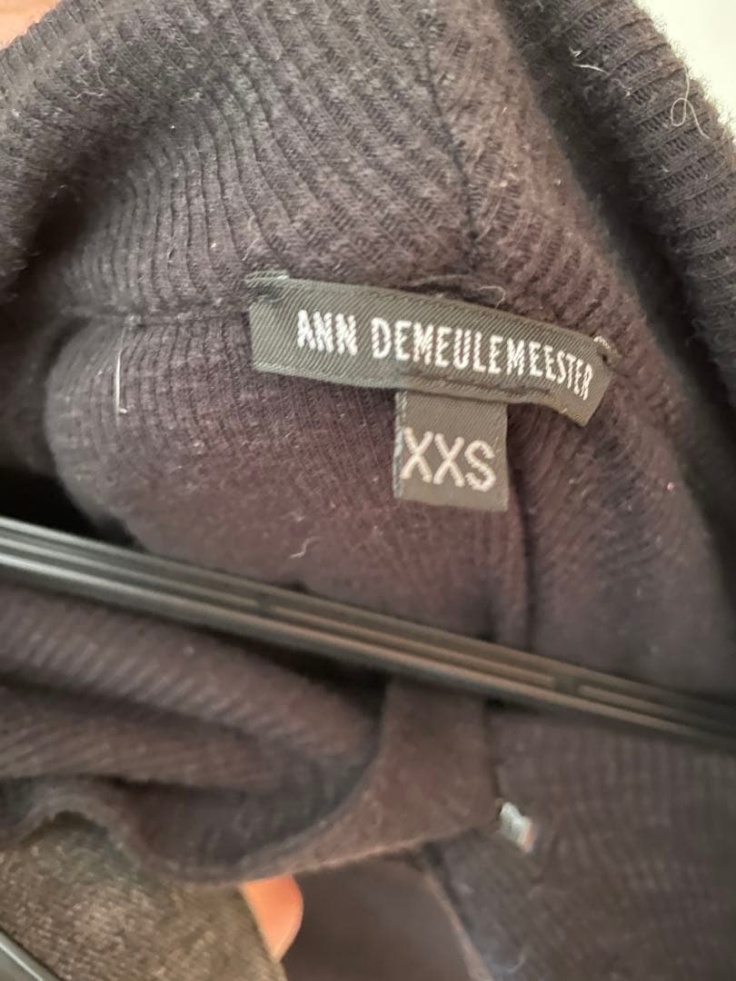ANN DEMEULEMEESTER フード付きカットソー XXS