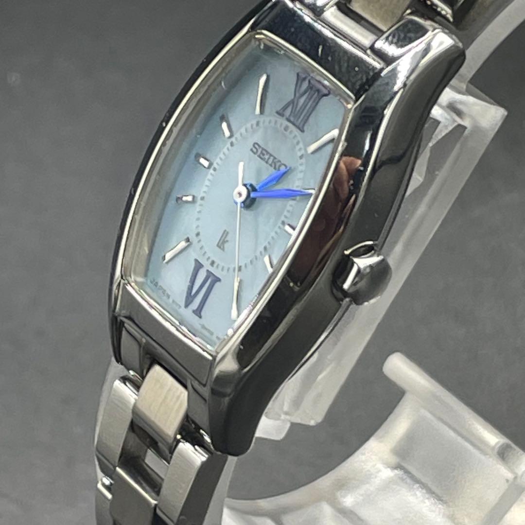セイコー ルキア V117-0DK0 ブルー 動作良好 腕時計
