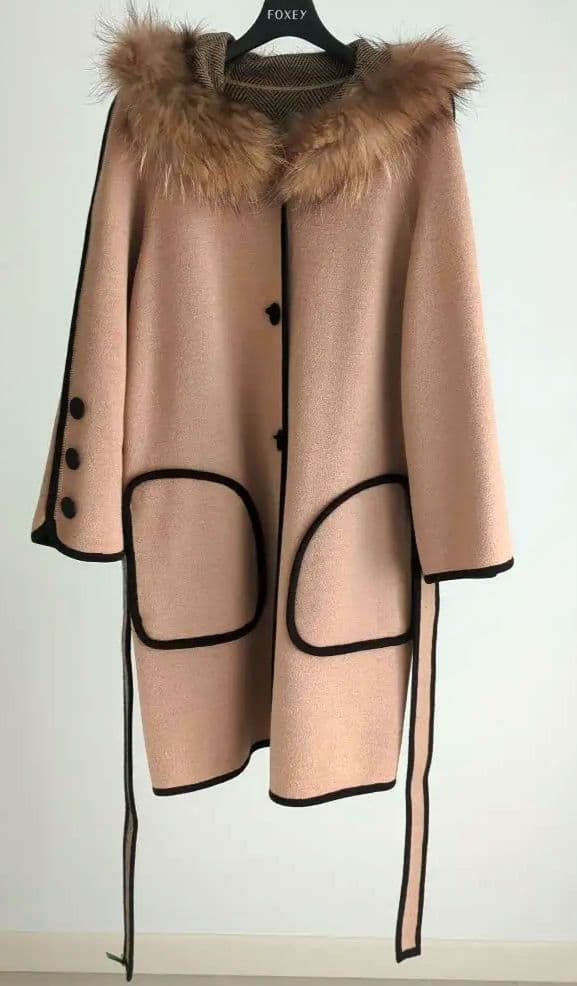 【値下げ中】ランバンオンブルー♡ファー付きコート