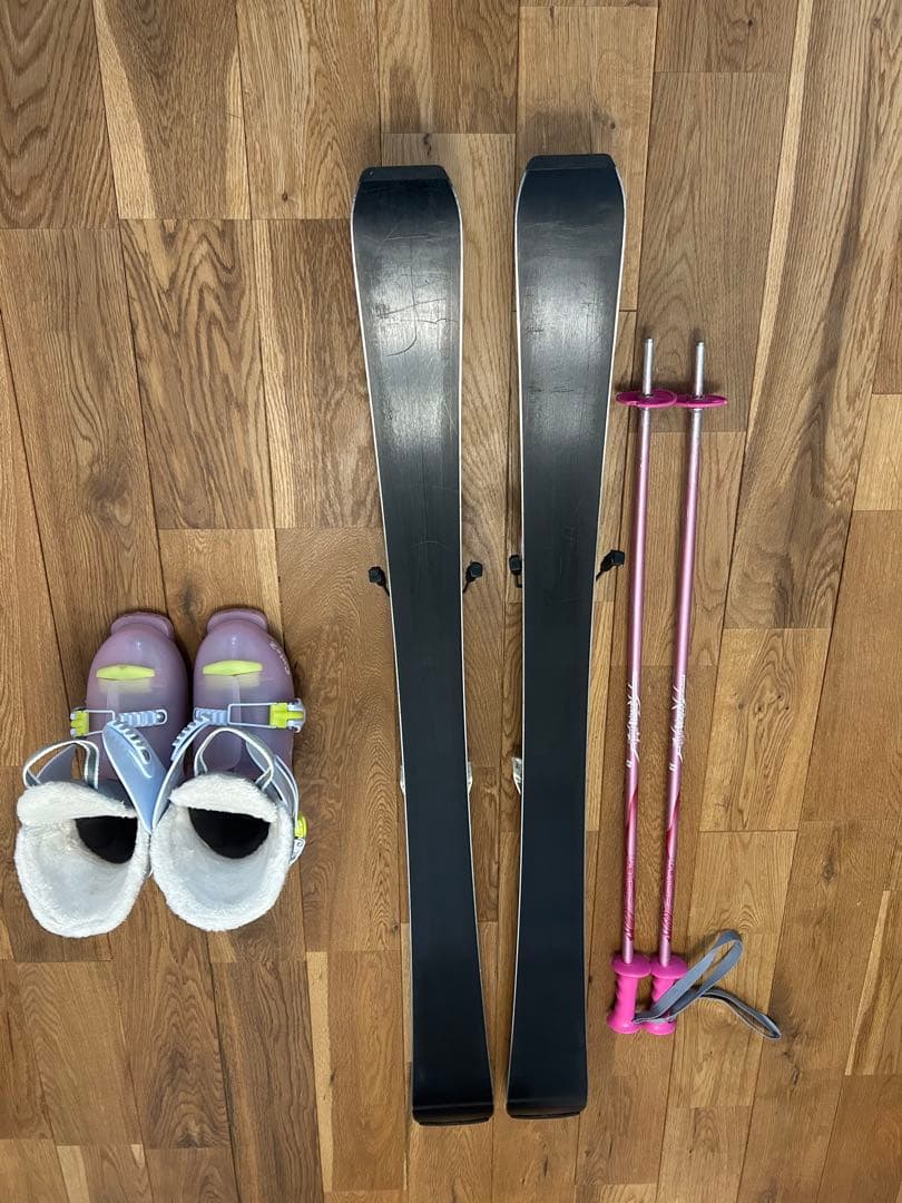 スキーセット　スキー板120㎝　スキーブーツ22㎝　ジュニア用　子供用
