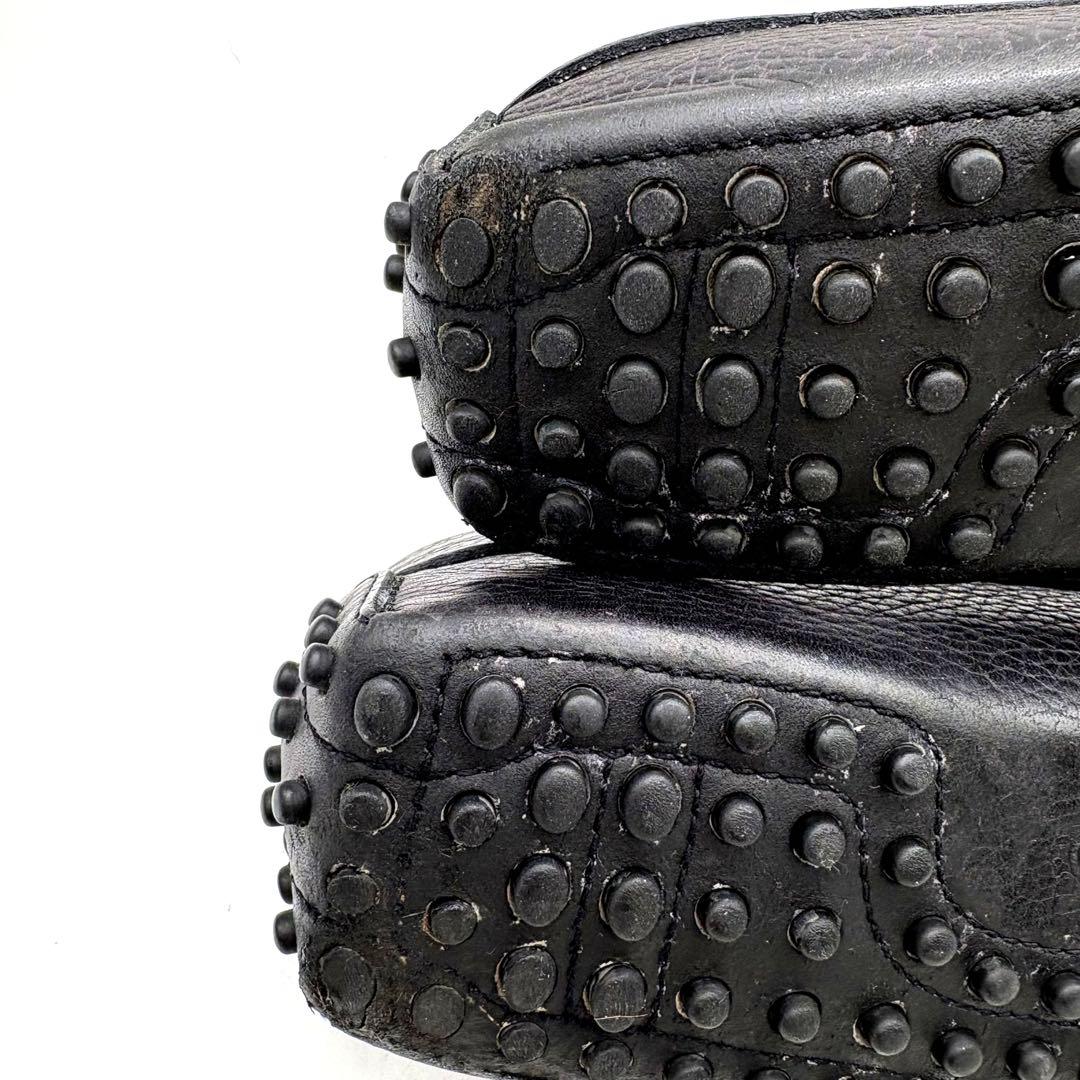 TOD'S ゴンミーニ ドライビング 【5.5】 シボ ブラック コブラブァンプ