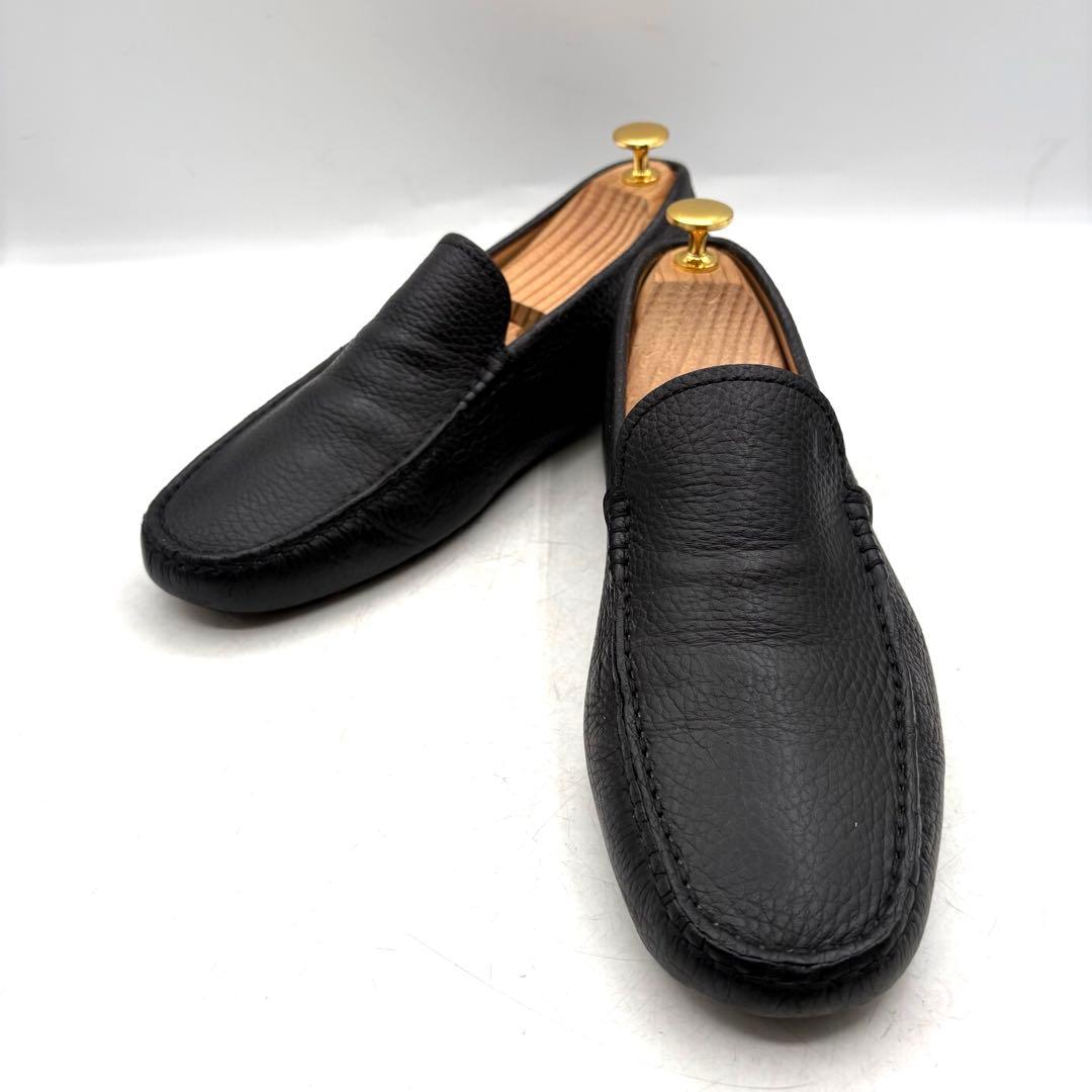 TOD'S ゴンミーニ ドライビング 【5.5】 シボ ブラック コブラブァンプ