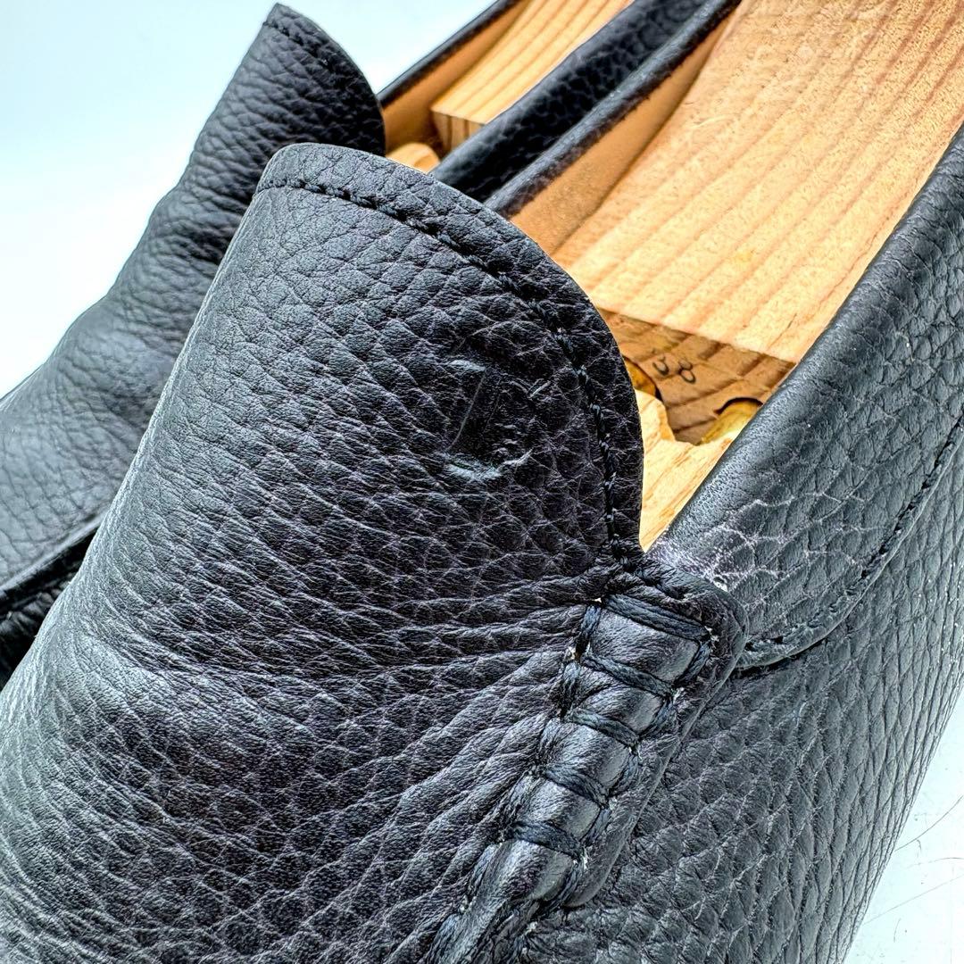 TOD'S ゴンミーニ ドライビング 【5.5】 シボ ブラック コブラブァンプ