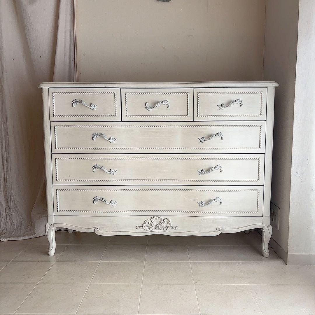 rira♡　直接配送　シャビーシック　フレンチシャビー　サイドボード