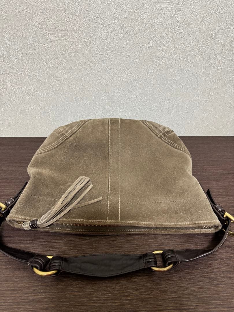 COACHブラウンスエード HOBOショルダーバッグ