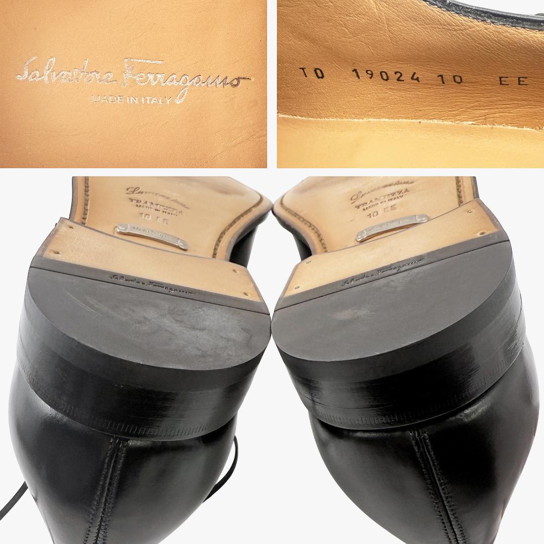 定価20万【極美品】フェラガモ トラメッザ　ホールカット 一枚革 革靴 28㎝